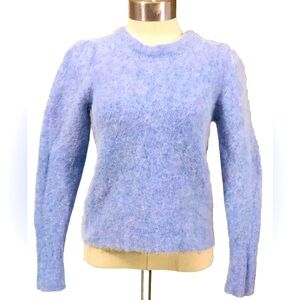 J. Crew Womens Medium Blue Alpaca Blend Sweater